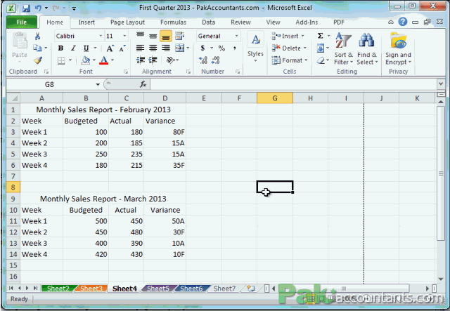 print selected table