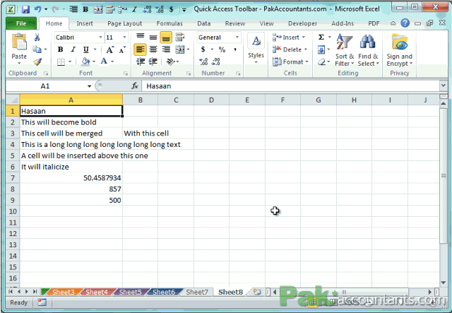 qat executing commands