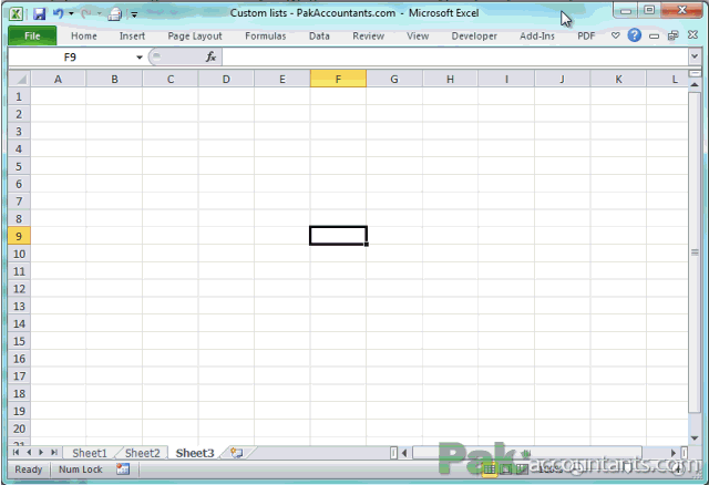 Custom Autofill series and Custom sorting with Custom lists in Excel
