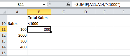 sumif without sum range