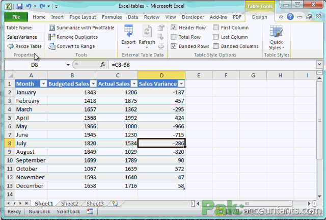 excel table resize error