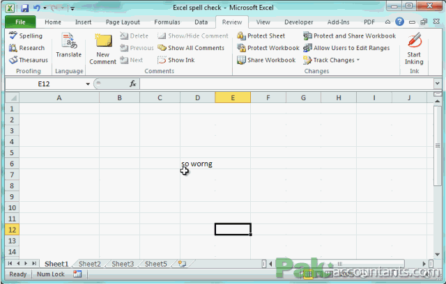 spell check all worksheets
