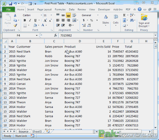 pivot table app 1