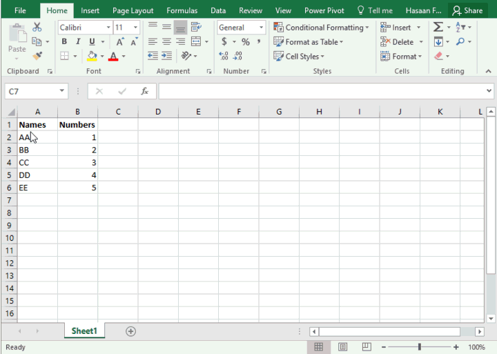 excel transpose 1