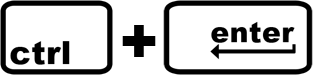 ctrl enter key