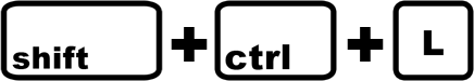 shift ctrl l key