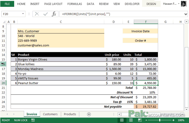 invoice template 4