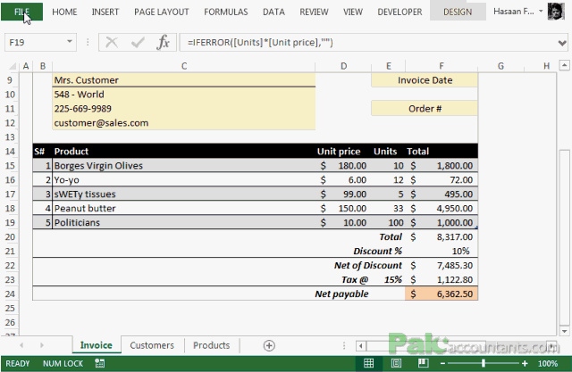invoice template 5