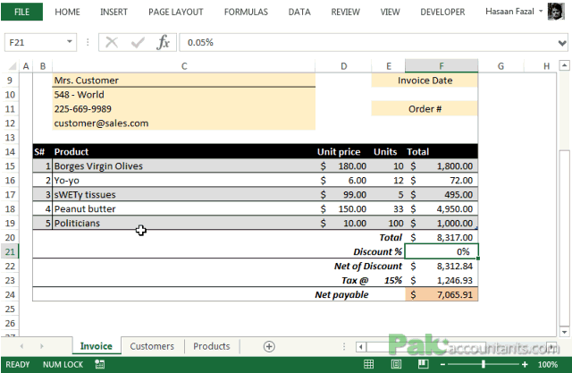 invoice template 7