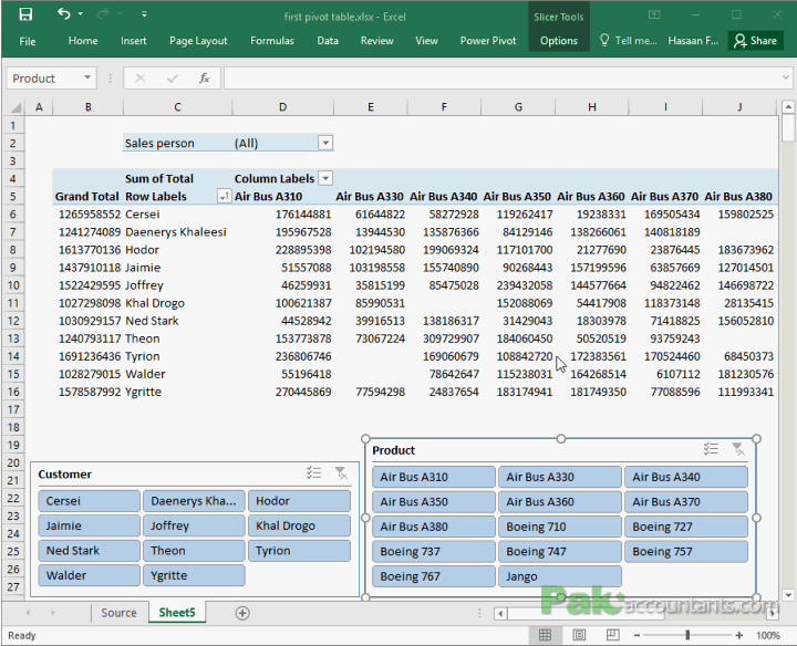 Grand Totals to the left of Excel Pivot Table instead of default right