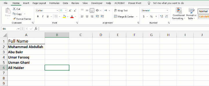 sort by last name in excel text to columns